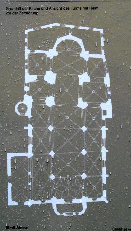 St Christoph, Mainz, Grundriss
