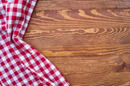 Red plaid pattern photo