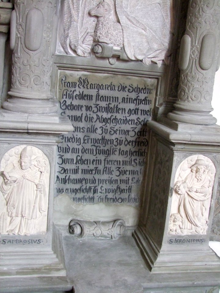 St. Cornelius und Cyprian (Mittelbiberach) - Epitaph 12