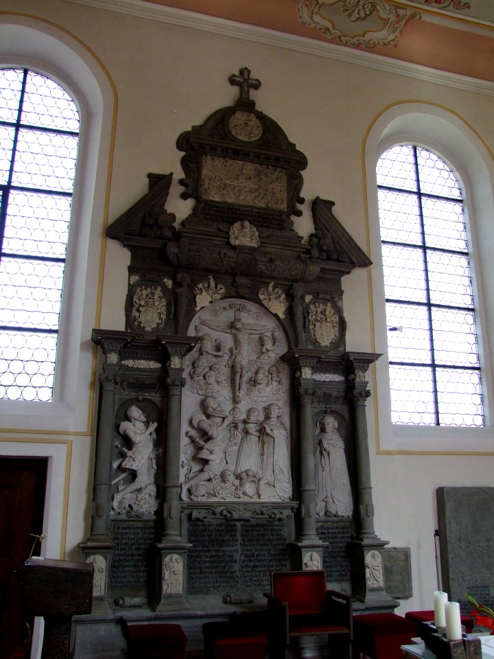 St. Cornelius und Cyprian (Mittelbiberach) - Epitaph 2