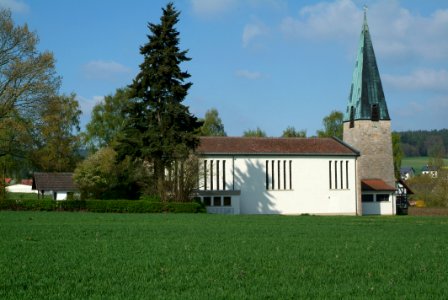 St. Hubertus Oberrode Außen von Westen photo