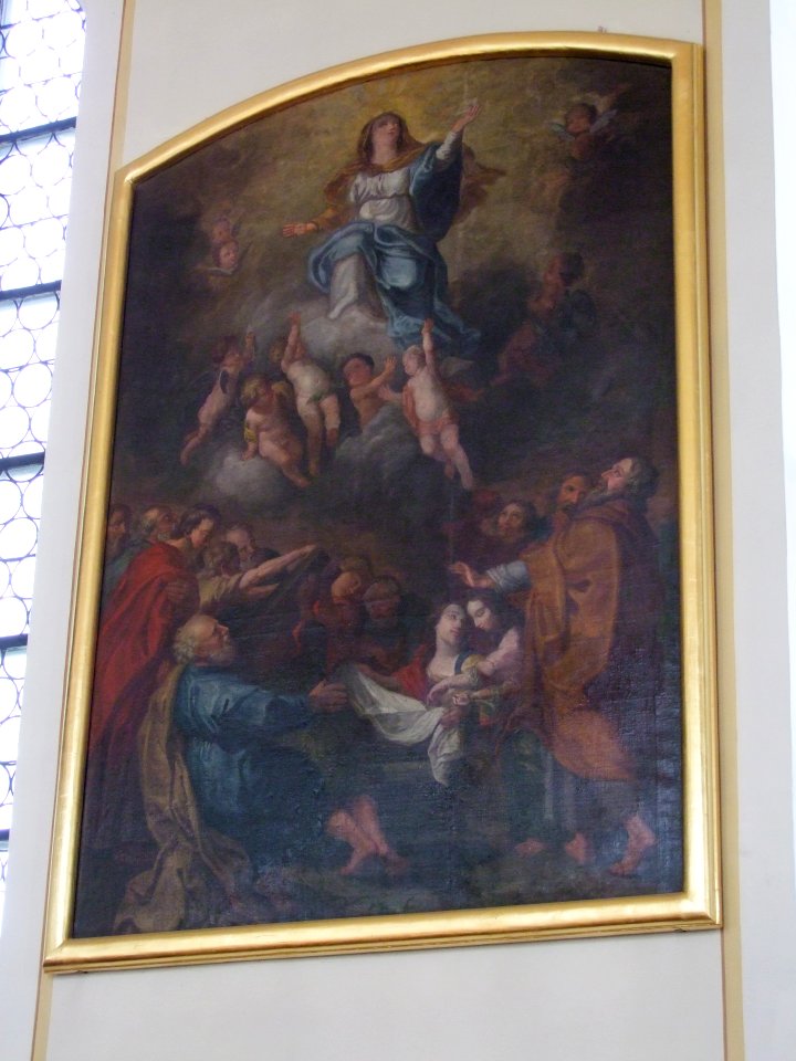 St. Cornelius und Cyprian (Mittelbiberach) - Ölbild Langhaus