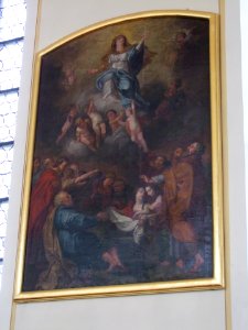 St. Cornelius und Cyprian (Mittelbiberach) - Ölbild Langhaus