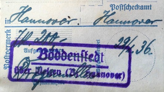 Stempel Böddenstedt