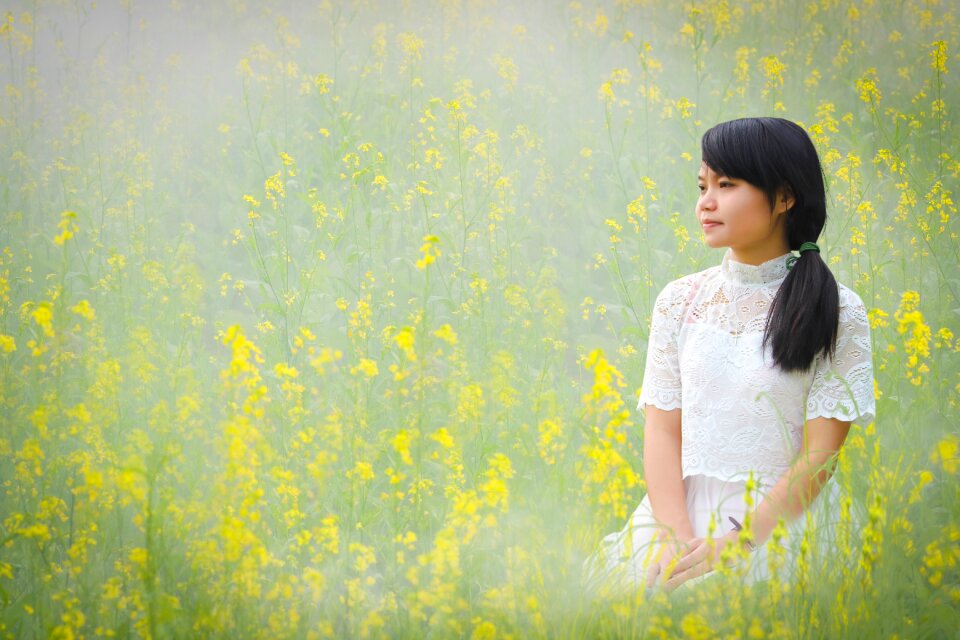 People grass flower