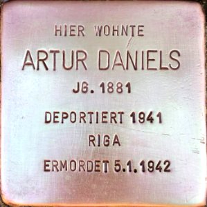 Stolperstein Artur Daniels1