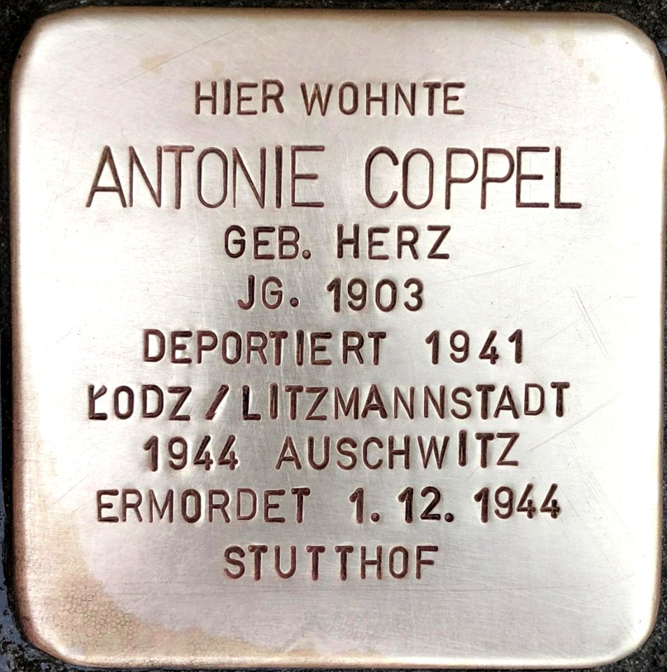 Stolperstein Antonie Coppel