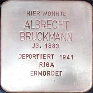 Stolperstein Albrecht Bruckmann
