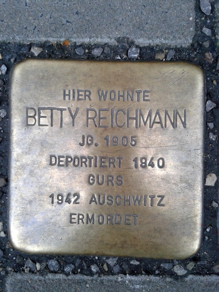 Stolperstein Betty Reichmann