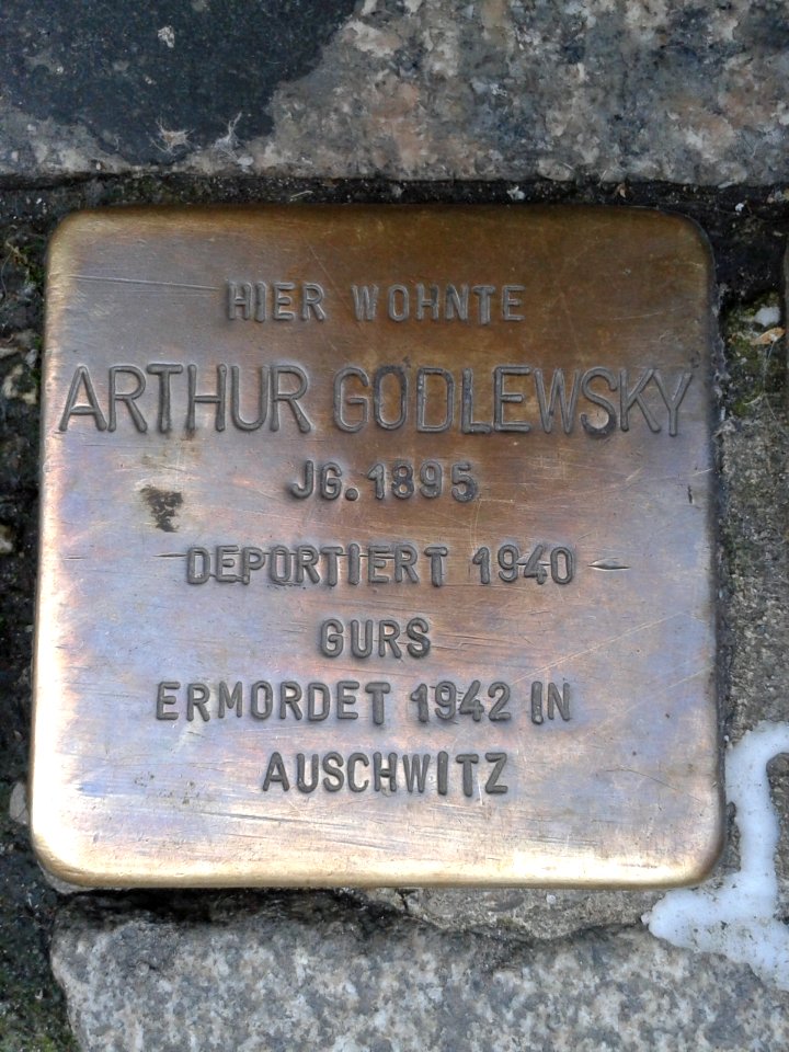 Stolperstein Arthur Godlewsky