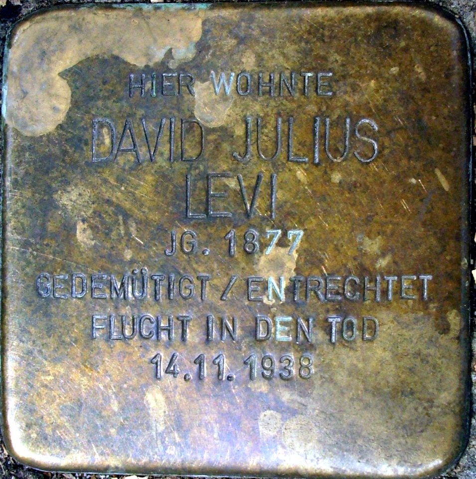 Stolperstein David Julius Levi