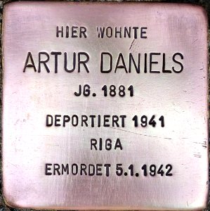 Stolperstein Artur Daniels