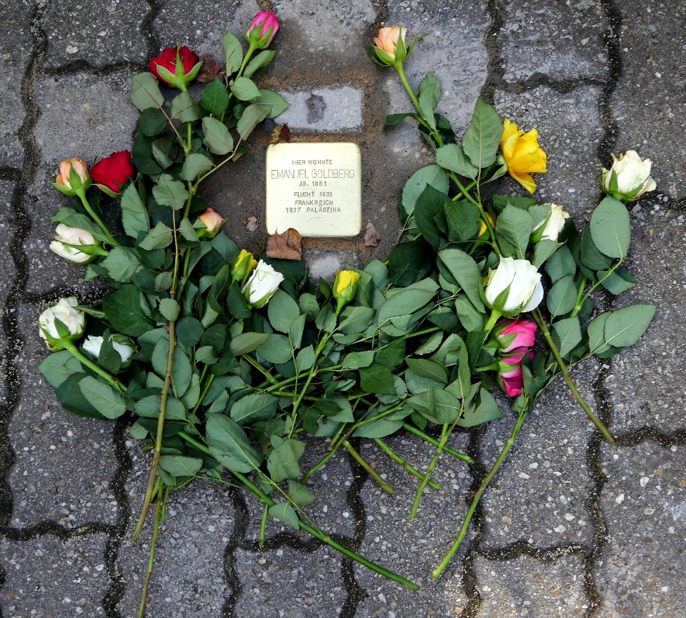 Stolperstein für Emanuel Goldberg, Oeserstrasse 5, Dresden (1)