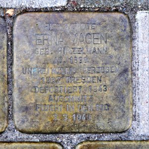 Stolperstein für Erna Magen, Schumannstrasse 8, Chemnitz