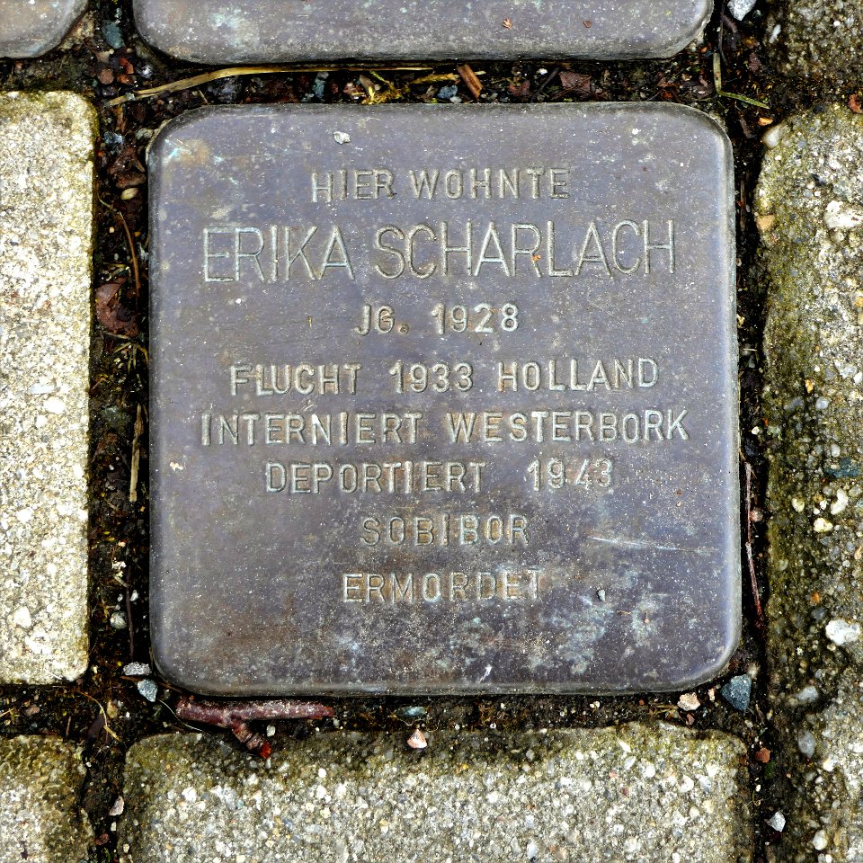Stolperstein für Erika Scharlach, Parkstrasse 9, Chemnitz