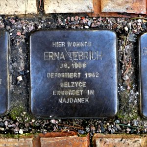 Stolperstein für Erna Tebrich, Badergasse 2, Leisnig