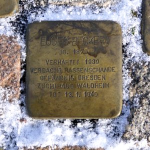 Stolperstein für Eugen Becker, Augustinerplatz, Waldheim