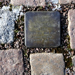 Stolperstein für Eugen Heymann, Augustinerplatz, Waldheim (4)