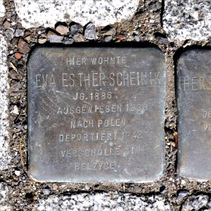 Stolperstein für Eva Esther Scheinik, Dr.-Friedrichs-Ring, Zwickau