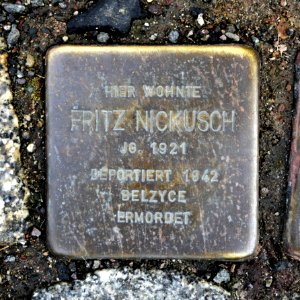 Stolperstein für Fritz Nickusch, Friedrich-Oettler-Strasse 20, Grimma