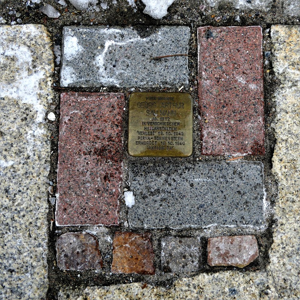Stolperstein für Georg Arthur Sallmann, Chemnitzer Strasse 18, Limbach-Oberfrohna (1)