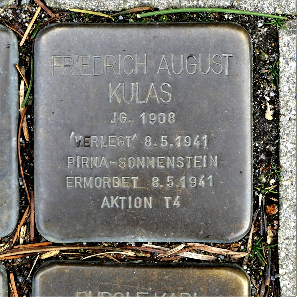 Stolperstein für Friedrich August Kulas, Schmoler Weg 4, Bautzen