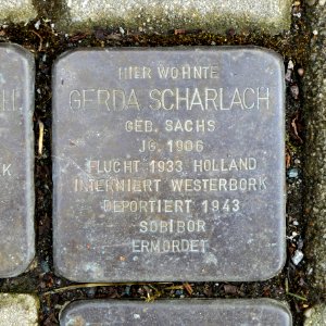Stolperstein für Gerda Scharlach, Parkstrasse 9, Chemnitz