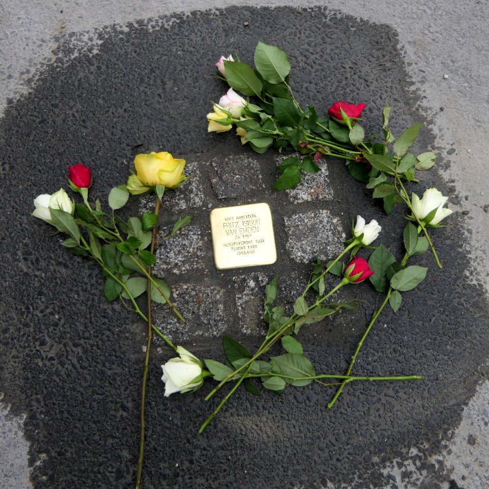 Stolperstein für Fritz Isidor van Emden, Ostra-Allee (Kronentor), Dresden (3)