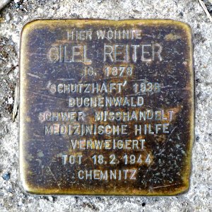 Stolperstein für Gilel Reiter, Walter-Oertel-Strasse 42, Chemnitz (2)