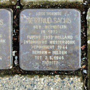 Stolperstein für Gertrud Sachs, Parkstrasse 9, Chemnitz