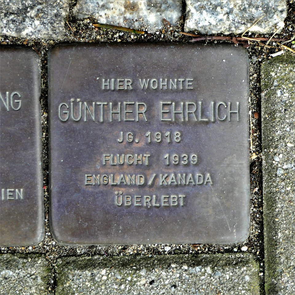 Stolperstein für Günther Ehrlich, Dr.-Peter-Jordan-Strasse 3, Bautzen