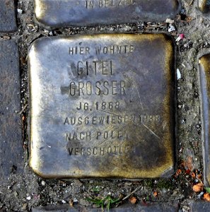 Stolperstein für Gitel Grosser, Leipziger Strasse 15, Zwickau