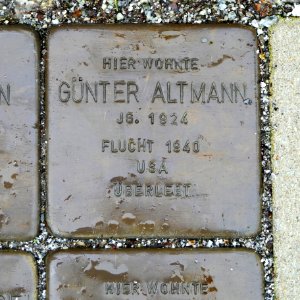 Stolperstein für Günter Altmann, Taucherstrasse 6, Bautzen