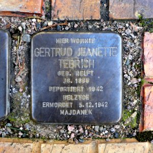 Stolperstein für Gertrud Jeanette Tebrich, Badergasse 2, Leisnig