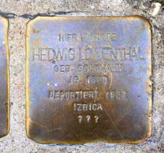 Stolperstein für Hedwig Löwenthal, Theobald-Kerner-Strasse 7, Bad Cannstatt, Stuttgart