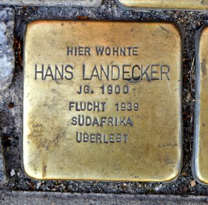 Stolperstein für Hans Landecker, Salzer Straße 12, Schönebeck (Elbe)
