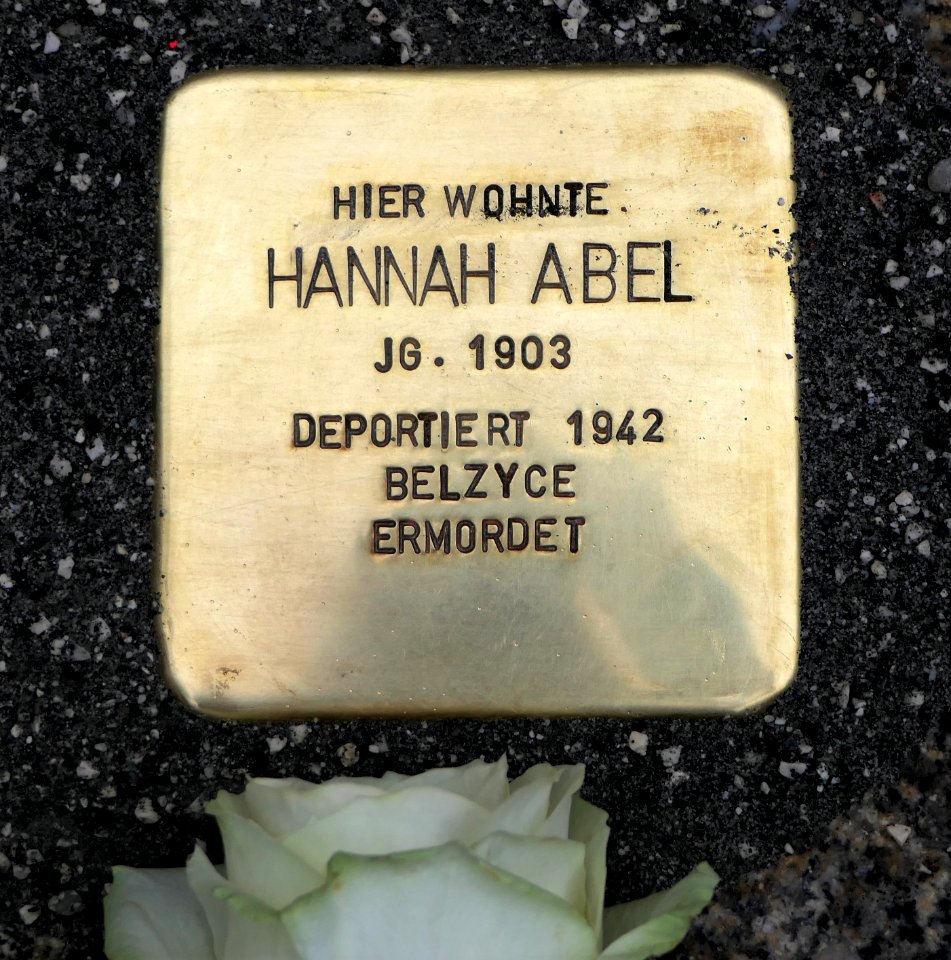 Stolperstein für Hannah Abel, Andréstraße 11, Chemnitz