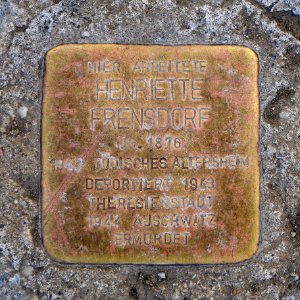 Stolperstein für Henriette Frensdorf, Dresdner Strasse 178, Haus 12, Chemnitz (2)