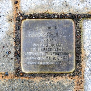 Stolperstein für Hans Schulze, Saarstrasse 30, Dresden