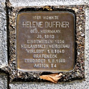 Stolperstein für Helene Duffner, Koblenzer Strasse 18, Bad Cannstatt, Stuttgart