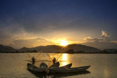 Vietnam the fishermen natural
