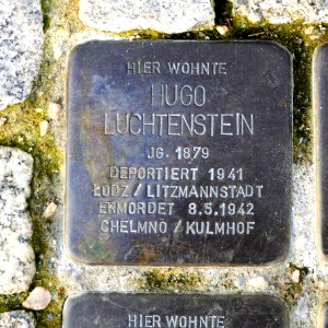 Stolperstein für Hugo Luchtenstein, Heinrich-Heine-Strasse 3, Wurzen