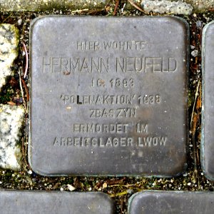Stolperstein für Hermann Neufeld, Hosker Strasse 30, Wittichenau