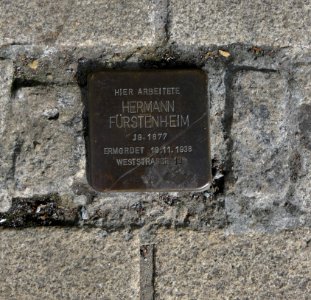 Stolperstein für Hermann Fürstenheim, Reitbahnstraße, Chemnitz (1)