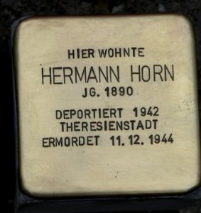 Stolperstein für Hermann Horn, Beckerstraße 11, Chemnitz (1)