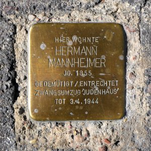 Stolperstein für Hermann Mannheimer, Kegelenstrasse 1, Bad Cannstatt, Stuttgart