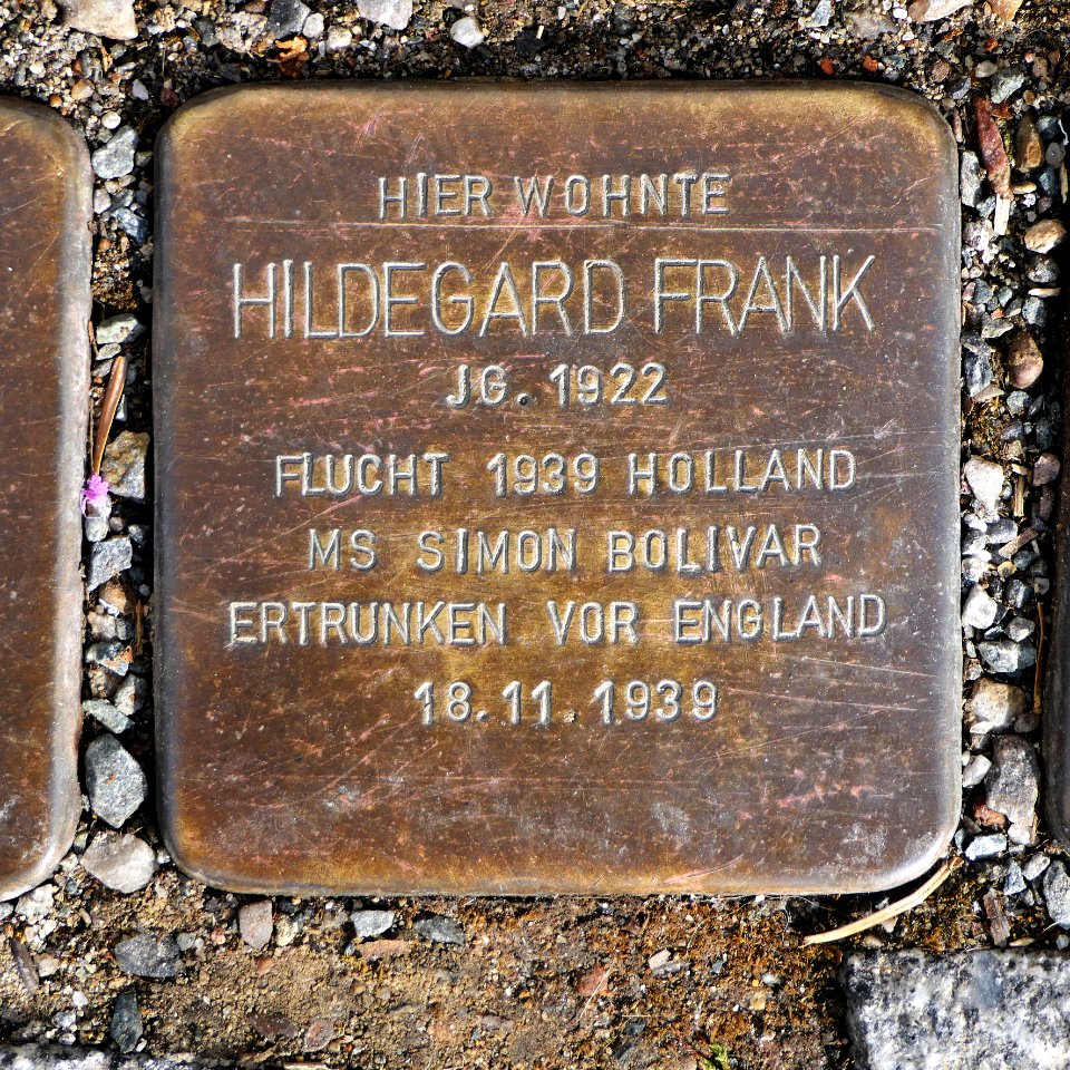 Stolperstein für Hildegard Frank, Hoffmannstrasse 52, Chemnitz