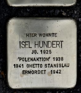 Stolperstein für Isel Hundert, Seestraße 7, Dresden