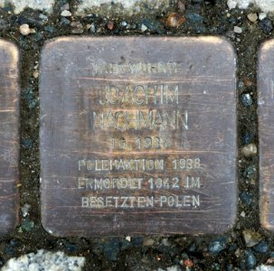Stolperstein für Joachim Nachmann, Hospitalstrasse 7, Chemnitz