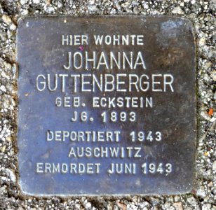 Stolperstein für Johanna Guttenberger, Römmelgasse 8, Schorndorf